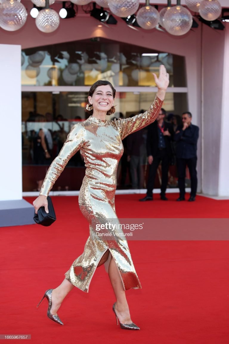 VENICE, ITALY - SEPTEMBER 07: Federica De Benedittis attends a red carpet for the movie "Lubo" at the 80th Venice International Film Festival on September 07, 2023 in Venice, Italy. (Photo by Daniele Venturelli/WireImage)